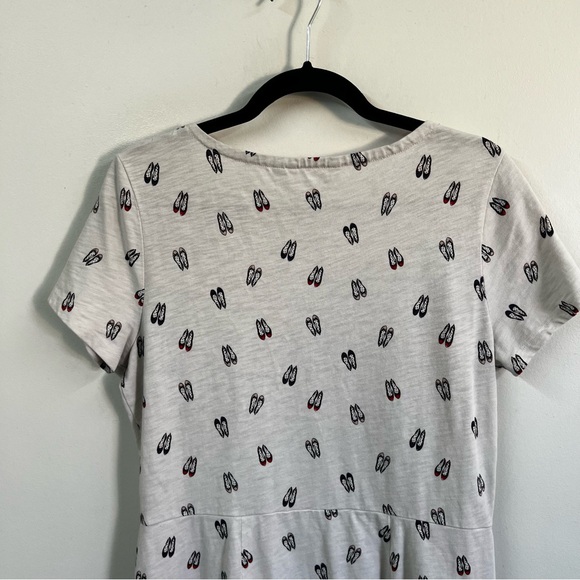 Boden Phoebe Novelty Shoe Print Dress Long Length - Picture 10 of 14